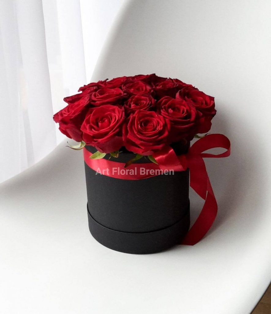 Blumenbox rote Rosen
