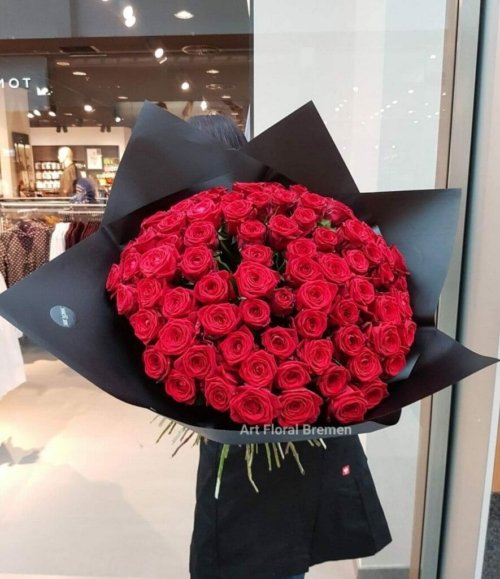 Blumenstrauß 100 rote Rosen