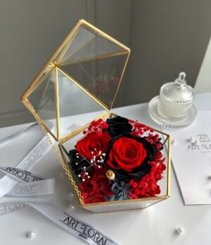 Blumen_Terrarium_Dunkler_Rosenzauber_1