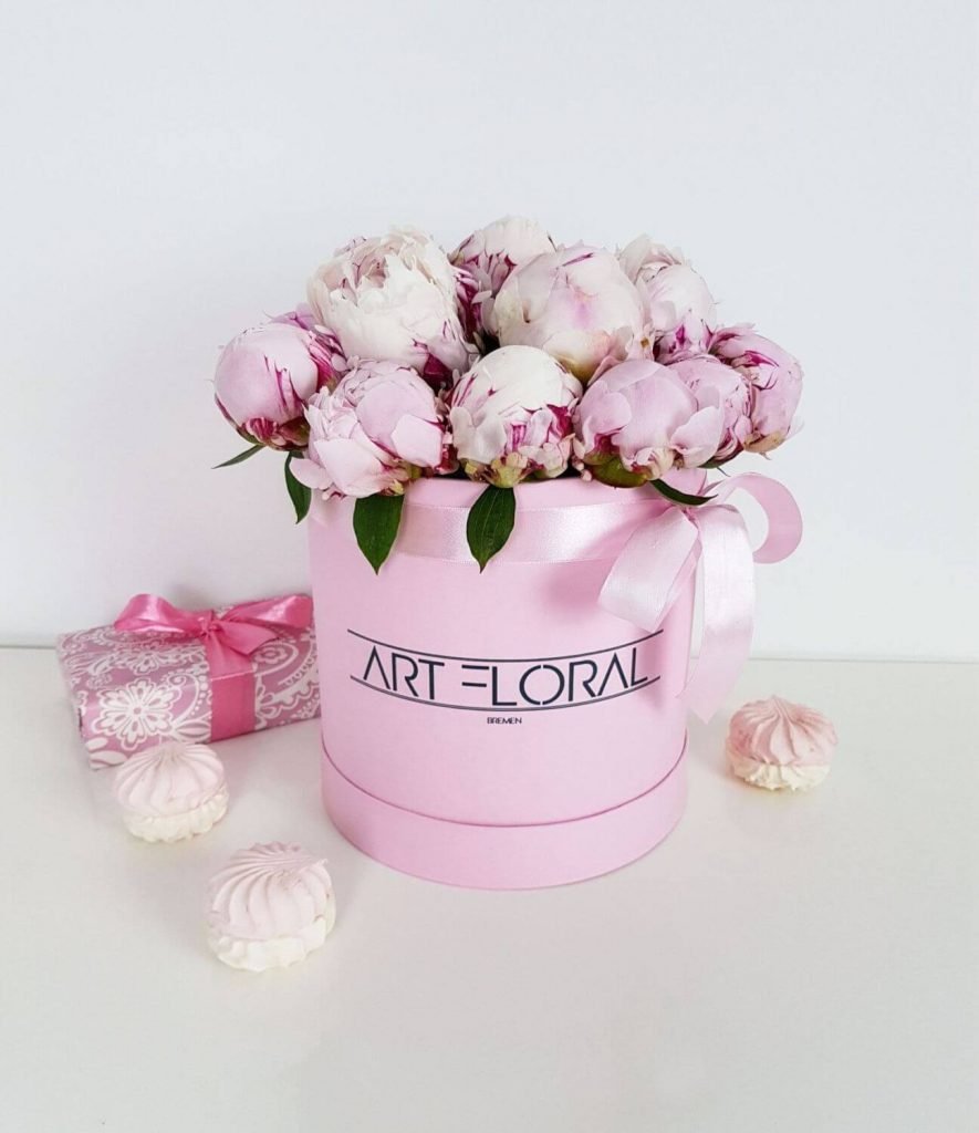 Blumenbox Rosa Päonien – M Box Rosa
