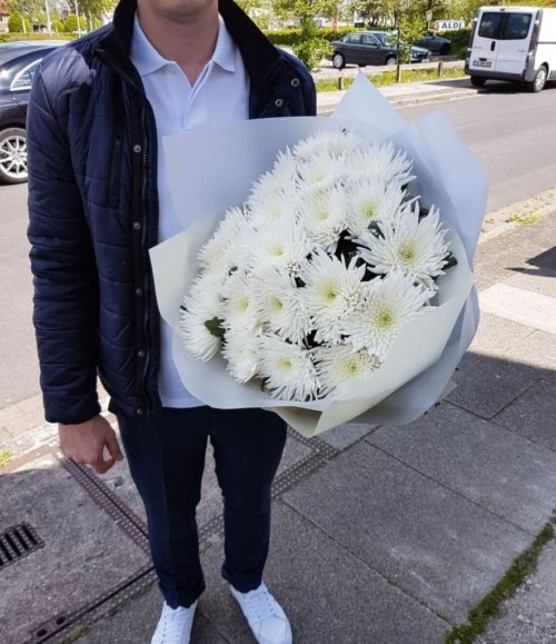 Blumenstrauß Weisse Chrysantheme