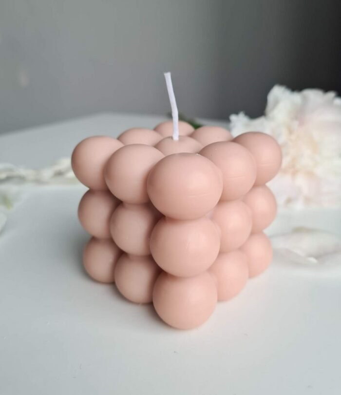 Kerze Bubble_Cube