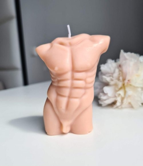 Kerze Men Body in Beige