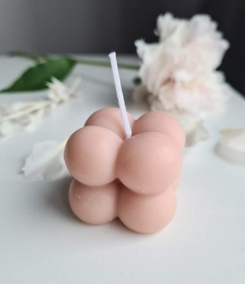 Handgefertigte Mini Bubble Kerze