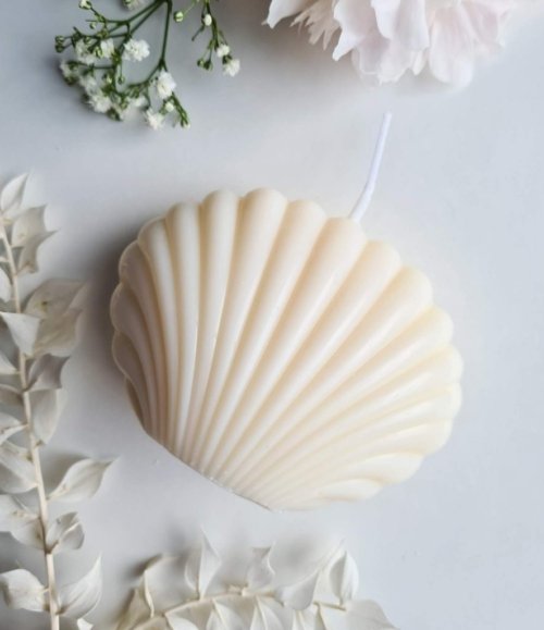 Duftkerze in Muschelform