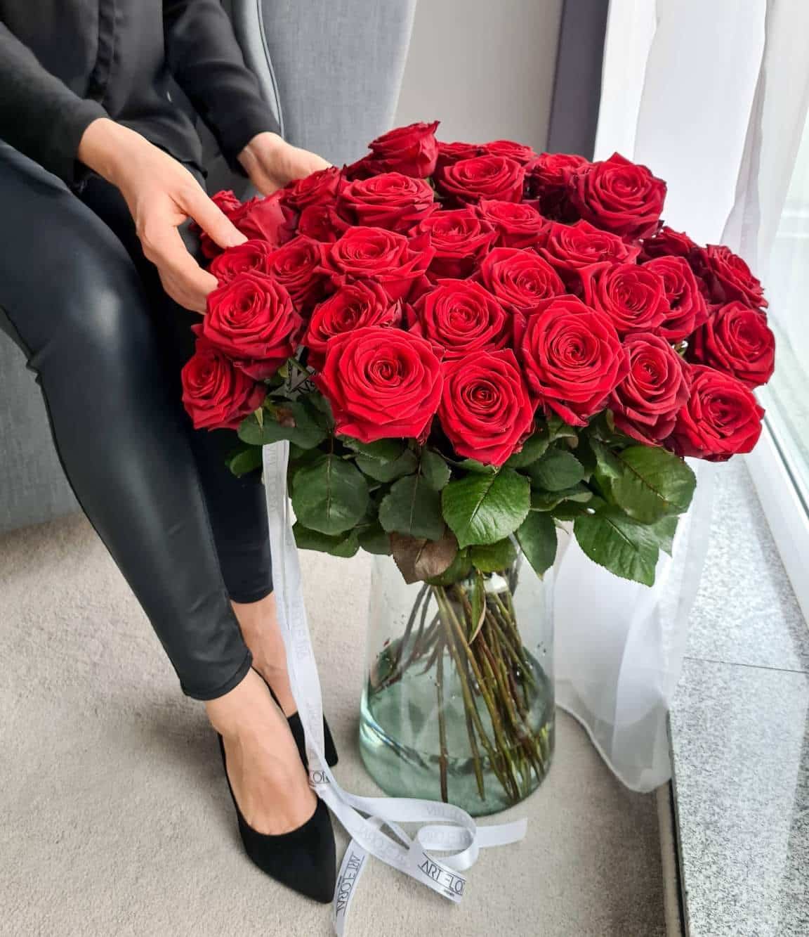Blumenstrauß-rote-Rosen