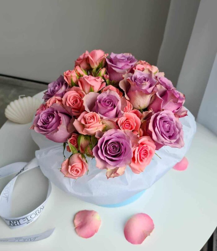 Lila-Rosenmix-S-Box-Blau