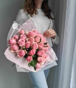 Blumenstrauß_30_rosa_Rosen