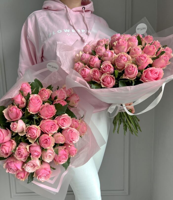 Rosenstrauß mit 30 rosa Rosen für besondere Anlässe