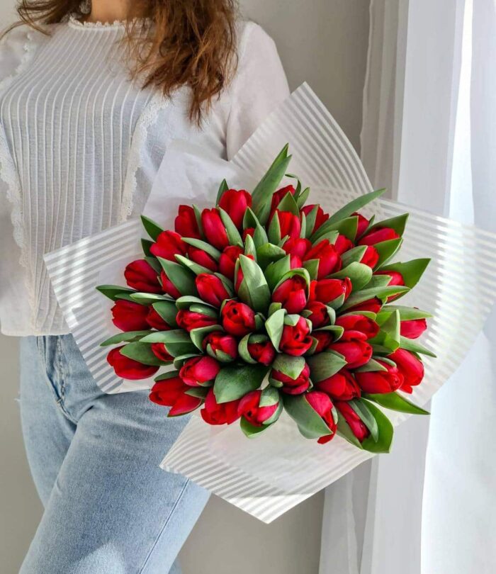 Blumenstrauß_Tulpenfeld