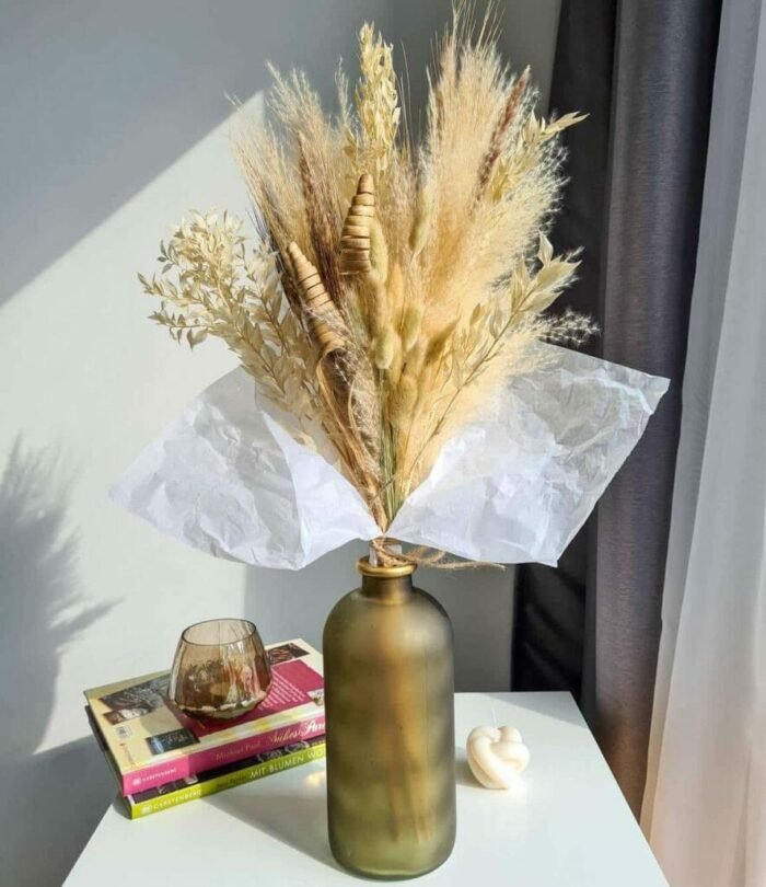Trockenblumenstrauß_Beige