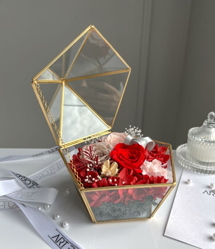 Blumen_Terrarium_Rote_Schatullenblüten_3