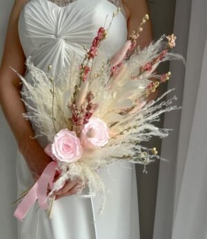 Trockenblumen_Brautstrauss_Engel_1