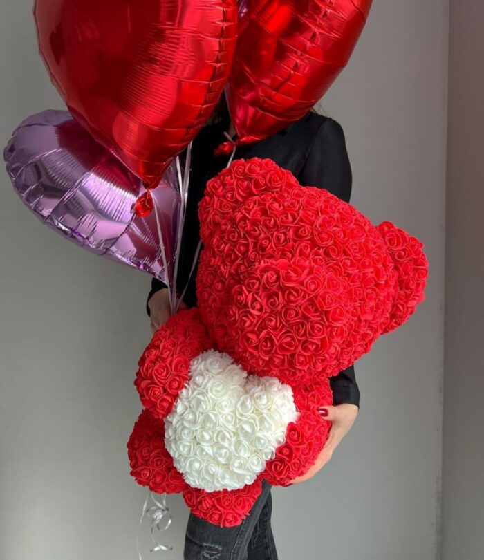 Rosenbär_rot_mit_Herz_L_Helium_Herz_Ballons_Set_3