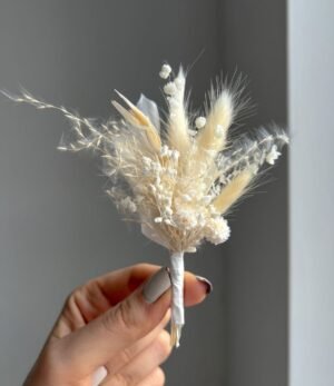 Bräutigam_Boutonniere_Weiß_1