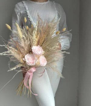 Trockenblumenstrauß_Rosa_Blütenblatt_2