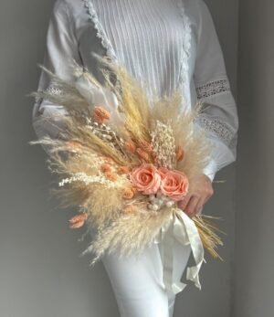 Trockenblumenstrauß_Weiche_Aprikose_3
