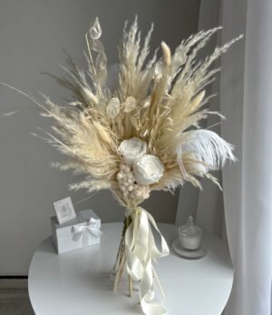 Trockenblumenstrauß_Weißer_Schwan_1