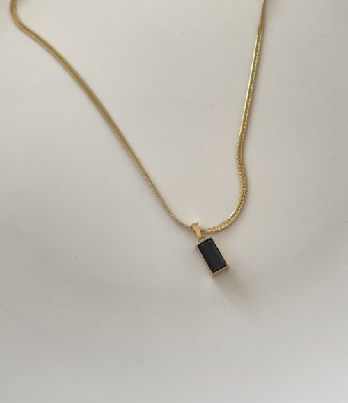 Goldfarbene Edelstahlkette Damen