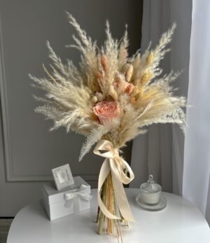 Trockenblumenstrauß_Pfirsichjoghurt_1
