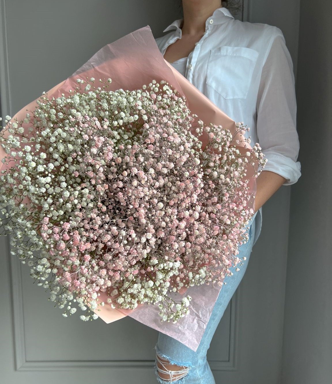Blumenstrauß_Rosa_Gypsophila_4