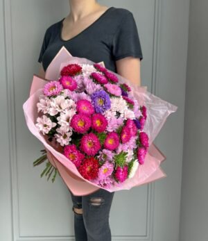 Blumenstrauß_Astern_und_Chrysanthemen_4