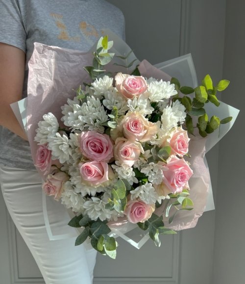 Blumenstrauß_Rosétraum_mit_Eucalyptusduft_1