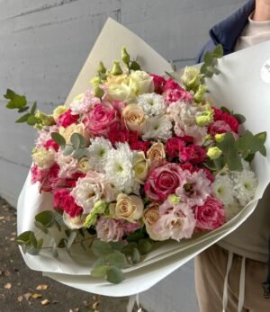 Blumenstrauß_Himbeersoufflé_1