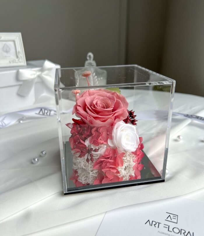 Ewige rosa Blumen