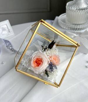 Würfel_Terrarium_Champagner_Blumen_1