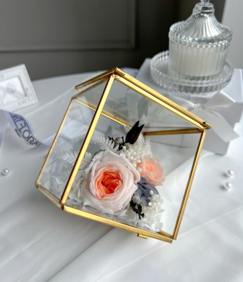 Würfel_Terrarium_Champagner_Blumen_2