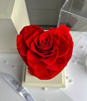 Ewige_rote_Herz_Rose_im_weißen_Acryltower_4