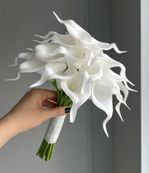 Kunstblumen_Brautstrauß_Weiße_Callas_1
