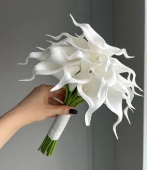 Kunstblumen_Brautstrauß_Weiße_Callas_3