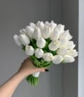 Kunstblumen_Brautstrauß_Weiße_Tulpen_5