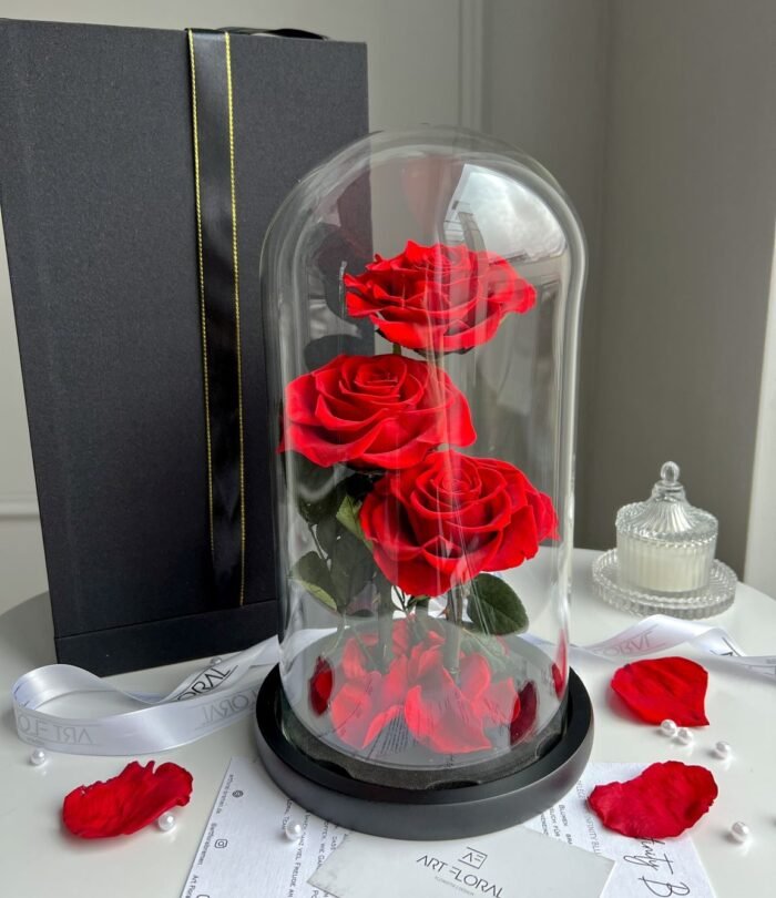 Premium_ewige_rote_Rosen_im_Glas_1