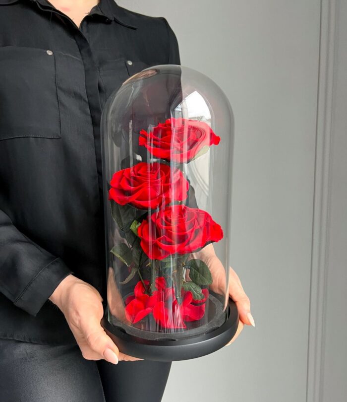 Premium_ewige_rote_Rosen_im_Glas_2
