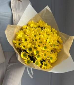 Blumenstrauß_Gelbe_Chrysanthemen_1