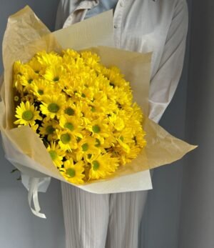 Blumenstrauß_Gelbe_Chrysanthemen_3