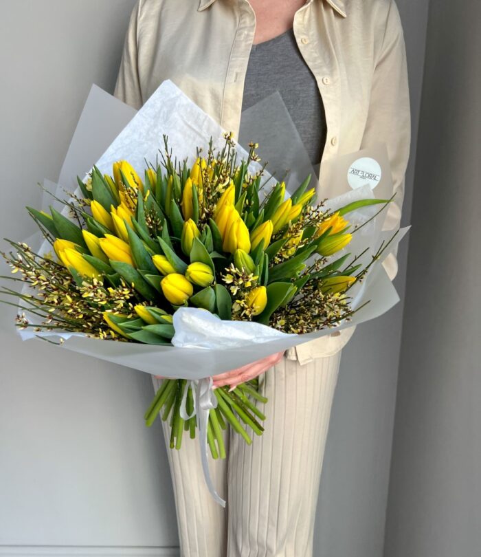 Blumenstrauß_Gelbe_Tulpen_4