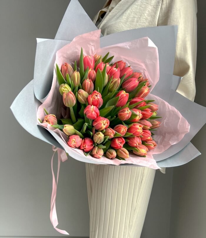 Blumenstrauß_Rosa_Tulpenliebe_1