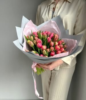 Blumenstrauß_Rosa_Tulpenliebe_2