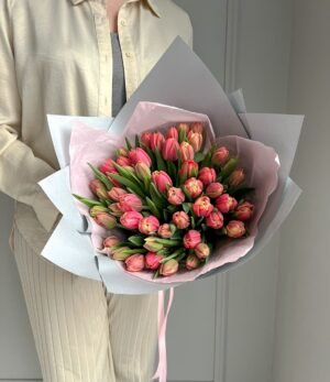 Blumenstrauß_Rosa_Tulpenliebe_4