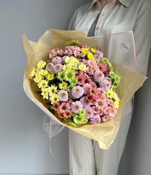 Blumenstrauß_Bunte_Chrysantheme_3