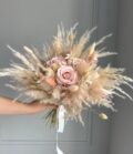 Kunstblumen_Brautstrauß_Nude_Rosen_4