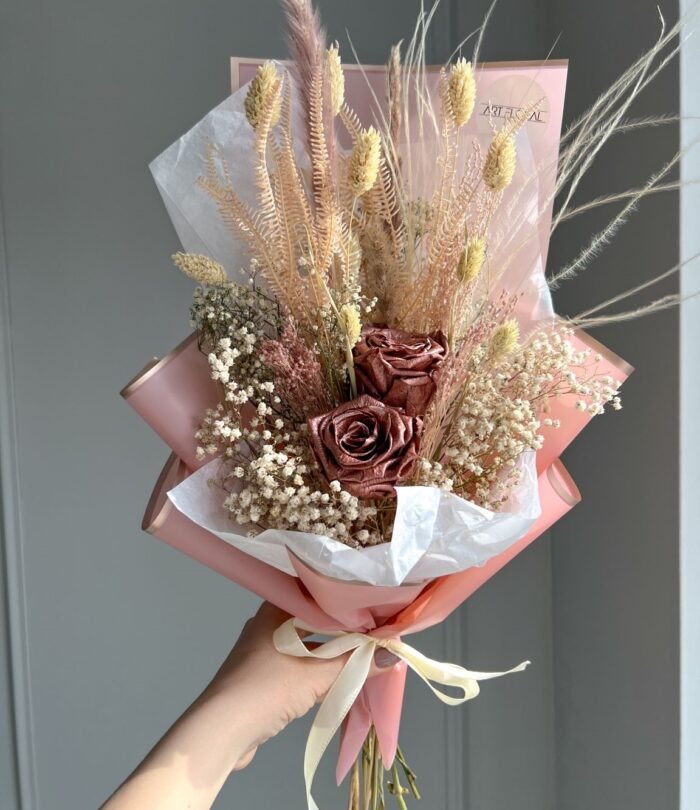 Trockenblumenstrauß_Kupfer_1