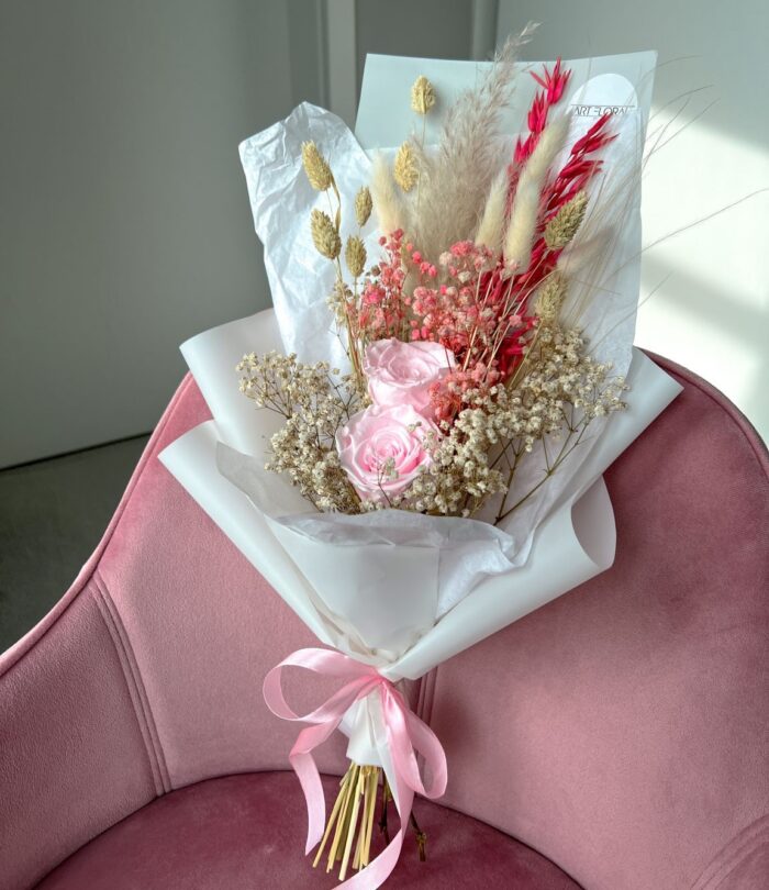 Trockenblumenstrauß_Pink_2