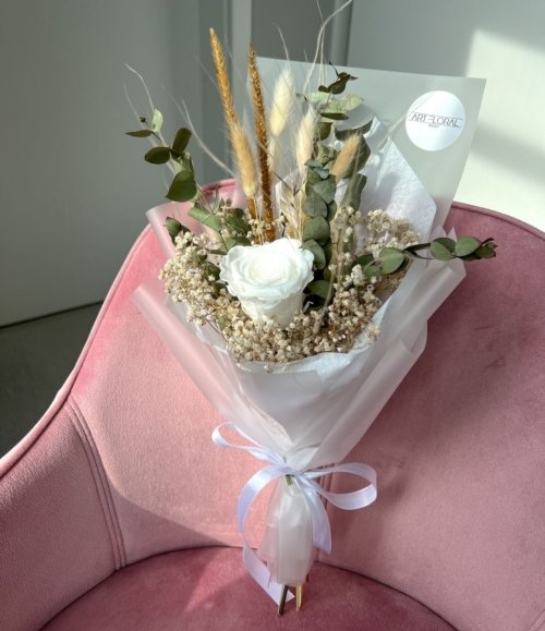 Trockenblumenstrauß_Weiß_Grün_Mini_2