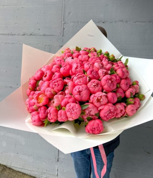 Blumenstrauß_100_Pfingstrosen_3