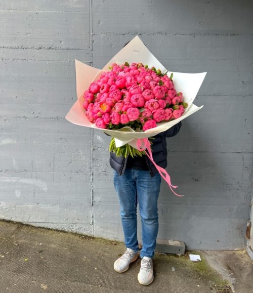 Blumenstrauß_100_Pfingstrosen_4